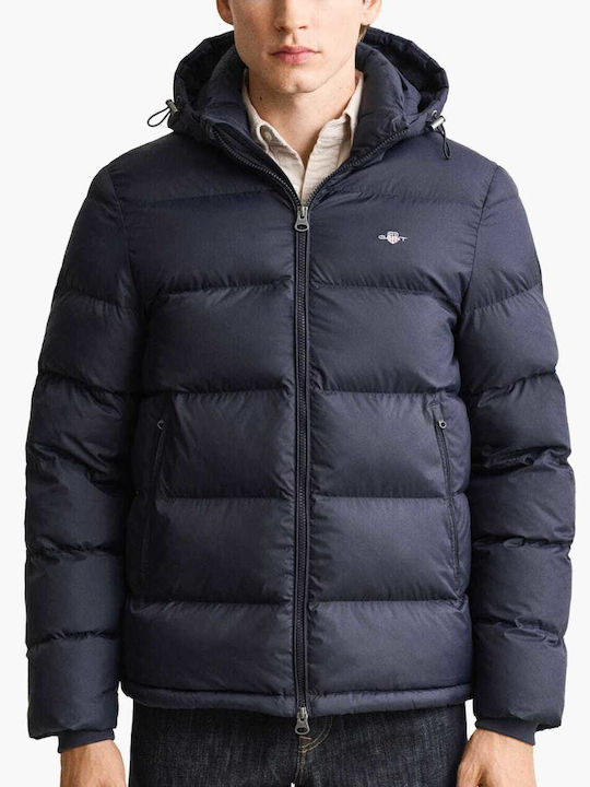 Gant Winter Jacket Puffer Waterproof Dark Blue