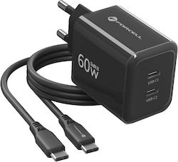 Forcell GaN Зарядно Устройство с 2 USB-C Порта ...
