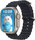 SW-1 Smartwatch με Παλμογράφο (Μαύρο)