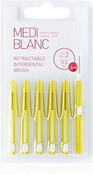 Mediblanc Interdentalbürsten 0.5mm 6 Stück Mediblanc Interdentalbürsten 0.5mm 6 Stück