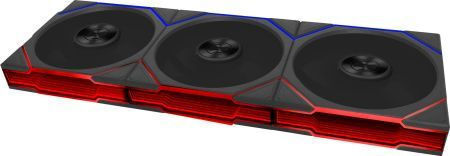 UNI FAN TL FLEX Reverse Blade Case Fan 120mm (2300rpm / 83.4cfm) with ARGB Lighting 3pcs