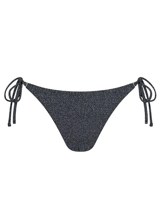 MrMiss Bikinihosen Slip mit Schnürung Schwarz