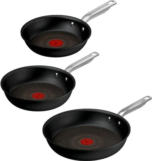 Tefal Set de tigăi din aluminiu cu 3 vase