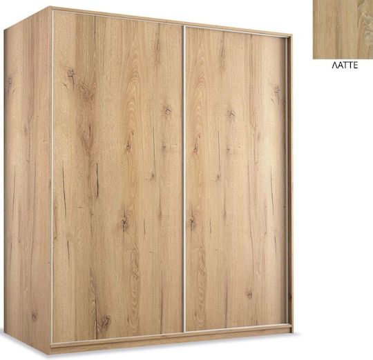 Doppeltür Kleiderschrank Schieben Latte 200x60x233cm