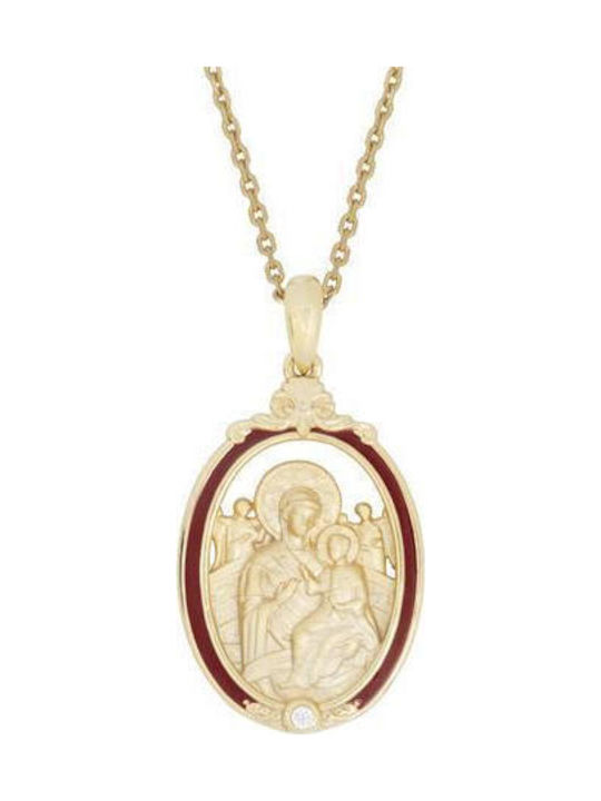 Necklace Talisman Made of Gold Plated Silver Necklace Talisman Made of Gold Plated Silver