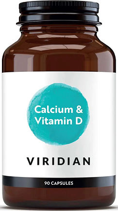 Viridian Calcium & Vitamin D3 400mg 90 φυτικές κάψουλες