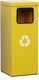 Molyto Square Commercial Waste Bin Recycling 60 Liters 30x30x75 8 Colors