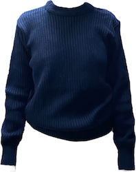 AETOS Militärblusen Langärmeliges Blau Pullover