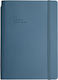 Type Center Daily Agenda A5 2027 Blue Leather 14x20.5cm (with Personalization)