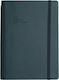 Type Center Daily Agenda A5 2027 Petrol Blue Leather 14x20.5cm (with Personalization)
