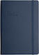 Type Center Daily Agenda A5 2027 Blue Leather 14x20.5cm (with Personalization)