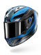 Shark Aeron Mekarium Carbon/Albastru/Argintiu Cască Moto Full Face ECE 22.06 1440gr cu Pinlock