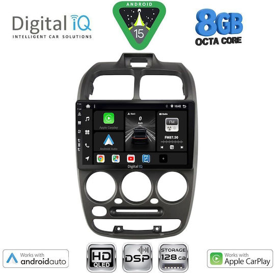 Digital IQ Автомобилна Аудио Система за Hyundai Accent 1999-2004 (Bluetooth/USB/Вграден Wi-Fi/GPS/Apple CarPlay/Android Auto) с Touch Screen 9"