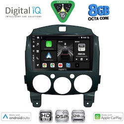 Digital IQ Auto-Audiosystem Für Mazda 2 2007-2014 Mit Touchscreen 9 Zoll Bluetooth USB WiFi GPS Apple CarPlay Android Auto Digital IQ BXF 18361_CPAA