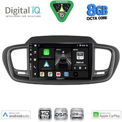 Digital IQ Auto-Audiosystem für Kia Sorento 2014-2020 Bluetooth USB Eingebautes Wi-Fi GPS Apple CarPlay Android Auto mit 10 Zoll Touchscreen