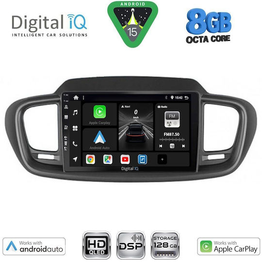 Digital IQ Car Audio System for Kia Sorento 2014-2020 Bluetooth USB Wi-Fi GPS Apple CarPlay Android Auto with 10 Inch Touch Screen DIGITAL IQ BXF 18319 CPAA