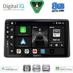 Digital IQ Auto-Audiosystem für Nissan Navara 1998-2004 Bluetooth USB Eingebautes Wi-Fi GPS Apple CarPlay Android Auto mit 10 Zoll Touchscreen