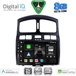 Digital IQ Car Audio System for Hyundai Santa Fe 2003-2006 Bluetooth USB WiFi GPS Apple CarPlay Android Auto with 9" Touch Screen