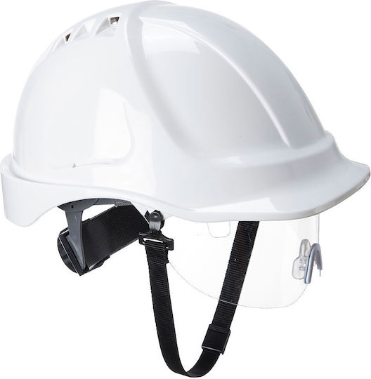 Portwest Portwest Arbeitshelm mit Ohrstöpseln Weiß