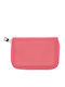 Small Leather Women's Card Wallet Fuchsia