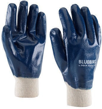 Rock Rock Sicherheitshandschuhe Blau Nitril/Baumwolle
