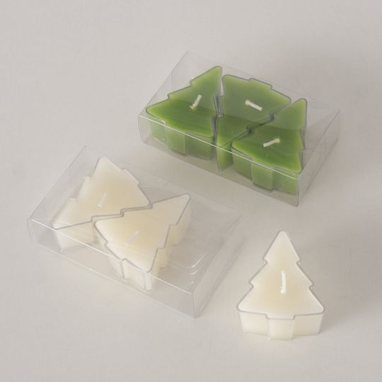 MSA Weihnachtskerze Grün 5x4,2cm 3Stücke