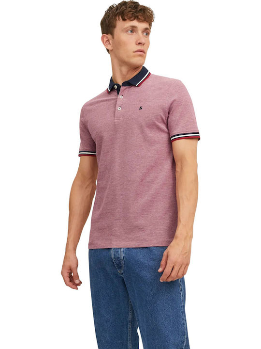 Jack & Jones Polo Herrenbluse Kurzarm Rio Rote