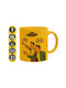 Koupakoupa Look! It's A Ufo Ceramic Yellow Mug 330ml