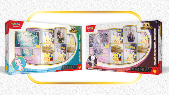 Pokemon Sammlerkartenspiele Figure Collection Mew-Mewtwo 30. Jubiläum Verschiedene Designs