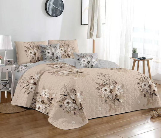 Kraft World Подредба King Size 4 Бройки 220x240+25см с Еластична лента Бежов