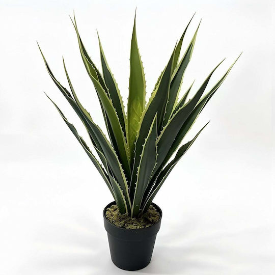 Artificial Decorative Aloe Plant 67cm Realistic Look Green Decoration Maintenance-Free Office & Home