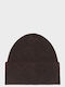 Beanie Γυναικείος Σκούφος με Rib Πλέξη σε Καφέ χρώμα