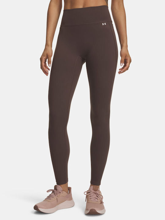 Training Damen Gekürzte Hohe Taille Leggings Braun