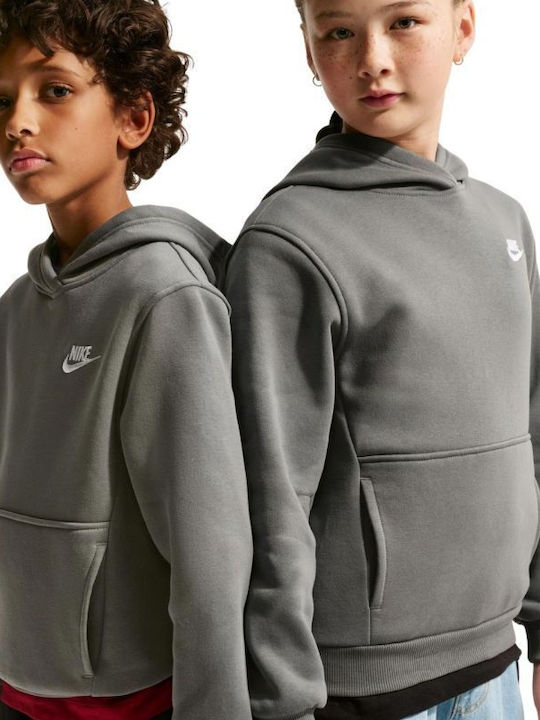 Nike Fleece Kids Hoodie With Hood and Pockets G...