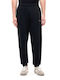 Herren-Sweatpants mit Gummizug Schwarz