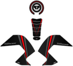 Gpk Σετ 3d Προστατευτικά Ρεζερβουάρ Yamaha Tracer 700 2016-2019 Κόκκινο 61gp92