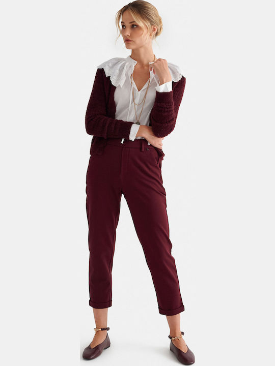 attrattivo Hosen für Damen Stoff Rot