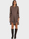 Summer Mini Slip Dress Mocha