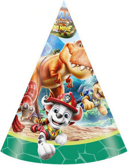 Pălării de petrecere Părty Paw Patrol Dino Movie 6 Bucăți
