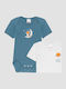 Minerva Dreams Baby-Strampler Blau Pastell-Weiß 2 Stück