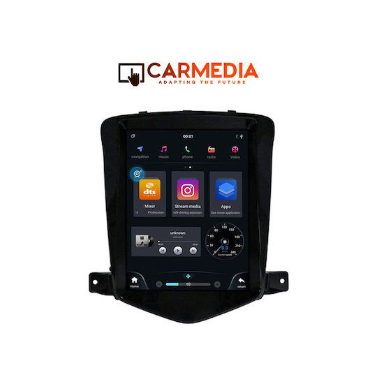 Carmedia Автомобилна Аудио Система за Chevrolet Cruze 2008-2012 (Bluetooth/USB/AUX/Wi-Fi/GPS/Apple CarPlay/Android Auto) с Touch Screen 9.7"