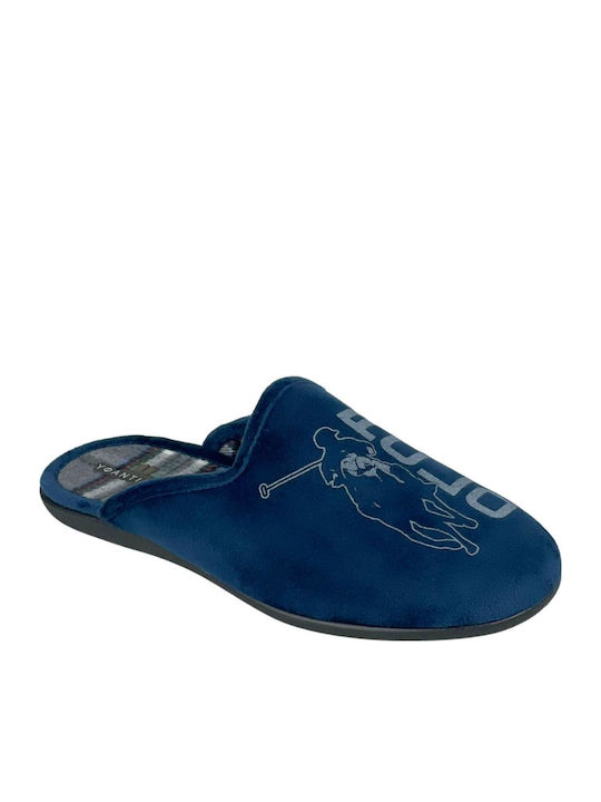 Yfantidis Herren Hausschuhe Blau