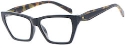 Cammello Women Reading Glasses +4.00 Black Demi...