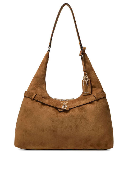 Guess Logo Women's Hobo Bag Brown