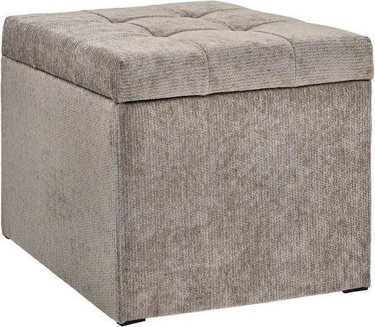 Fylliana Hocker Für Das Wohnzimmer Mit Stauraum Taupe 50x50x46cm