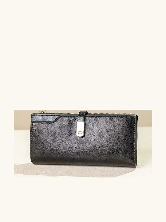 Fragola Large Women's Wallet Black
