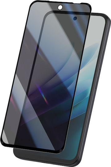 Avizar Tempered Glass Xiaomi Redmi 15 Privacy Shockproof Protection Transparent Black