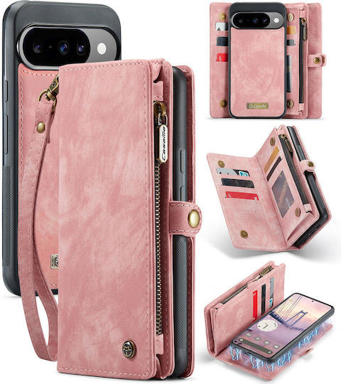 Caseme 008 Google Pixel 10/10 Pro Wallet Case Detachable Silicone Case Pink