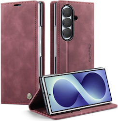 Caseme 013 Retro Θήκη Βιβλίο Wine Red Samsung G...