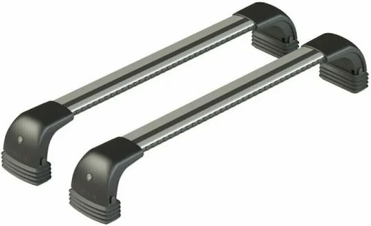 Nordrive Bare De Acoperiș Din Aluminiu Silenzio CX Pentru Fiat Idea 2004-2012 Set Cu Picioare Argintii